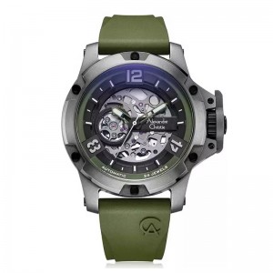 Alexandre Christie AC 6295 Green Automatic Skeleton MTRTPBAGN